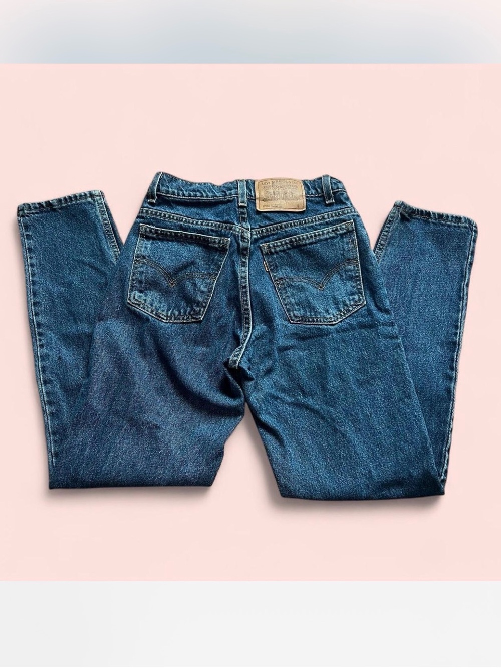 Vintage Levi’s 962 Orange Tab High Rise Tapered Jeans 3 Short